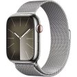 Apple Watch Series 9 GPS 45mm - Cellular - Aço Inoxidável Prateado | Bracelete Milanese Loop Prateado Online now