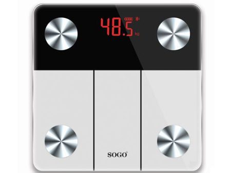 Balança WC Sogo Diagnóstico Bluetooth SS2900 - Preto e Branco Cheap