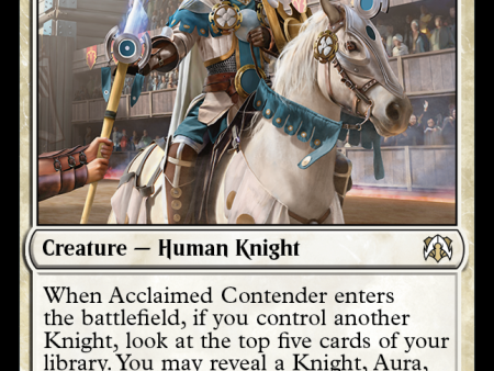 Acclaimed Contender [March of the Machine Commander] Online