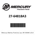 Mercury - Gasket set-drive - 27-64818A3 Online